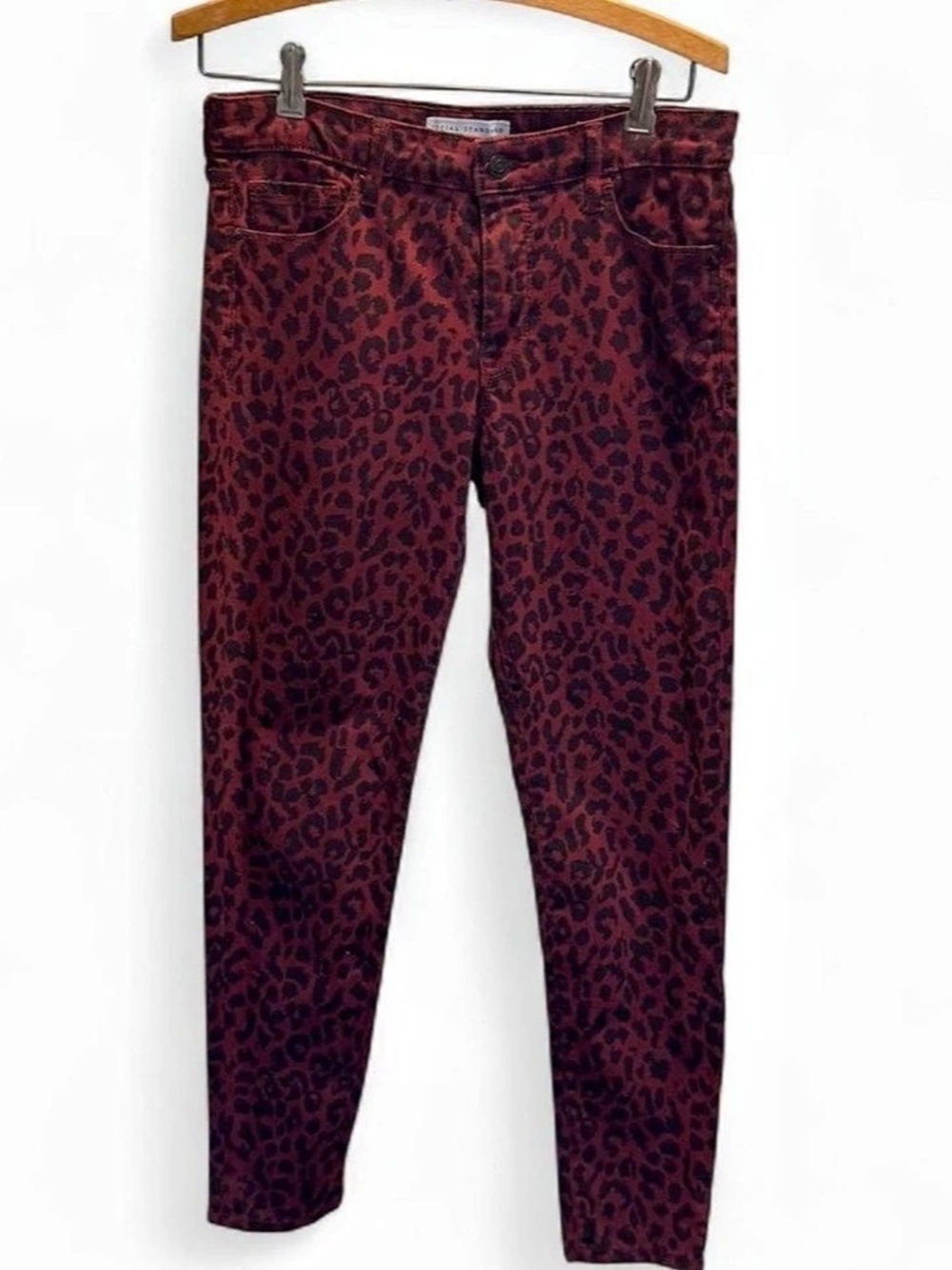 Social Standard by Sanctuary Mid-Rise Ankle Skinny Jeans Animal Print Skinny